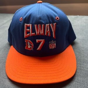 90’s Vintage AJD John Elway Denver Broncos SnapBack Hat